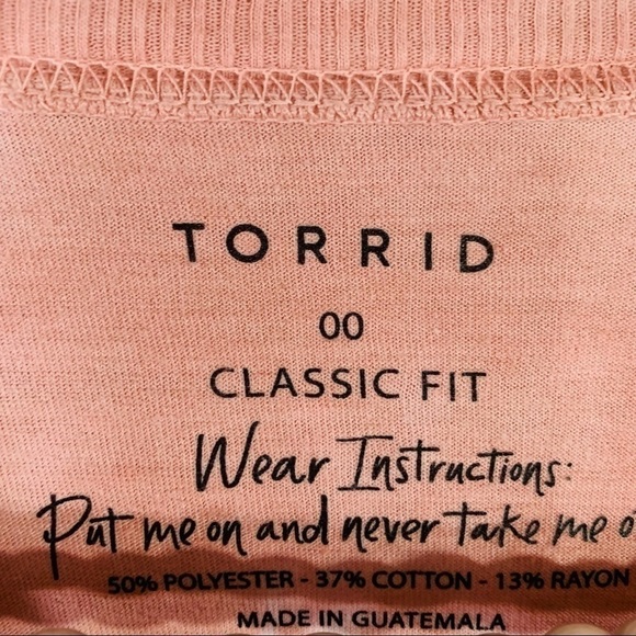Torrid Vintage Short Sleeve Tee in Tie Dye Dusty Rose Size 00 - Picture 7 of 11